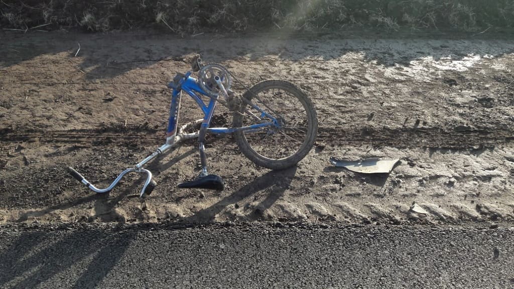 В Ростовской области на трассе машина сбила несовершеннолетнего велосипедиста