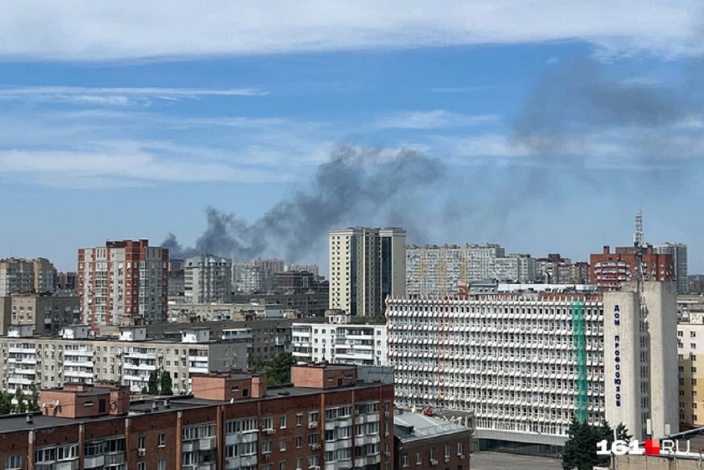 Новый пожар в Ростове. Горел склад с пластиком