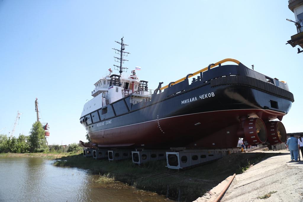 Новое судно назвали именем героя-черноморца Михаила Чекова