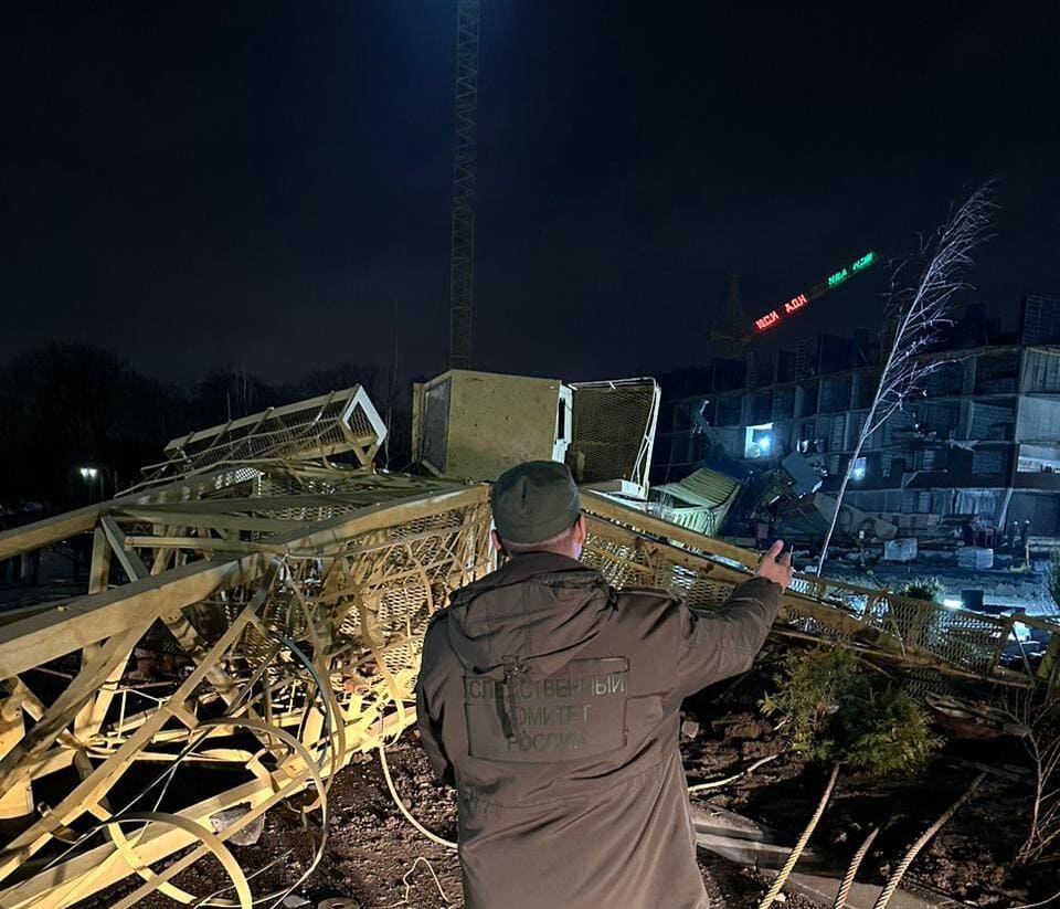 На стройплощадке ЖК «Вересаево» рухнул башенный кран: двое погибших