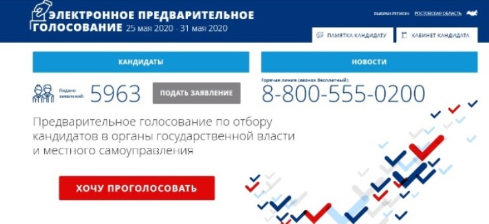 Ростовские единороссы проводят предварительное голосование по выдвижению кандидатов в депутаты городской Думы