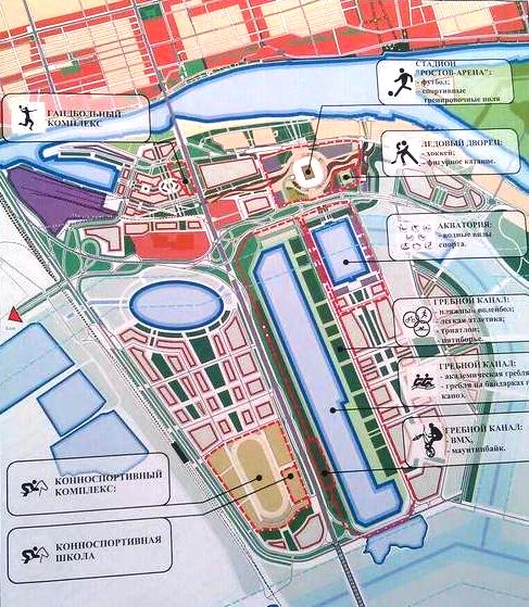 Схема парка левобережный ростов на дону