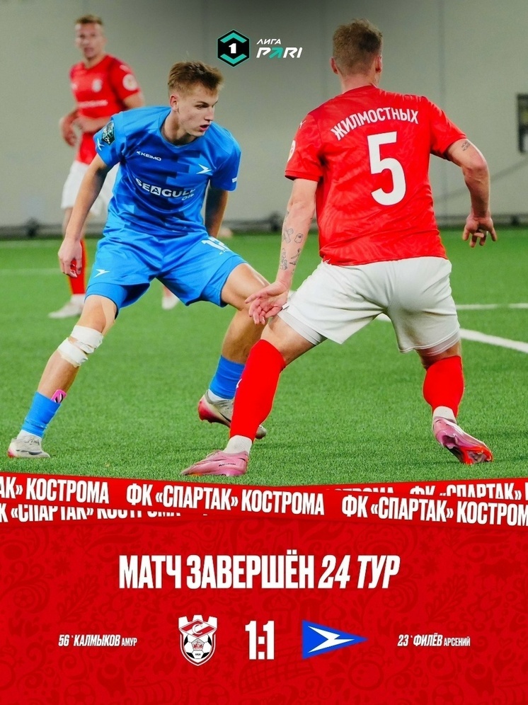 ФК «Чайка» на выезде сыграл вничью с костромским «Спартаком» - Новости, 22.03.2026