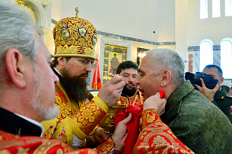 07 05 2025 В главном храме ЮВО прошло торжественное богослужение