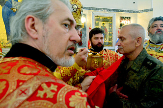 07 05 2025 В главном храме ЮВО прошло торжественное богослужение