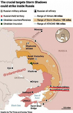 Такую карту опубликовала британская 