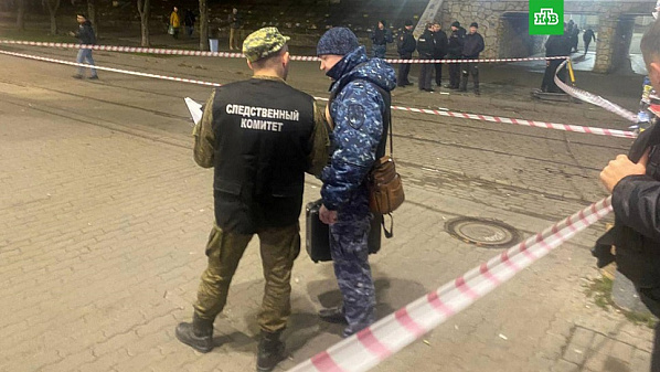 На Привокзальной площади Ростова после ЧП. Работает следственная бригада. Источник фото: НТВ
